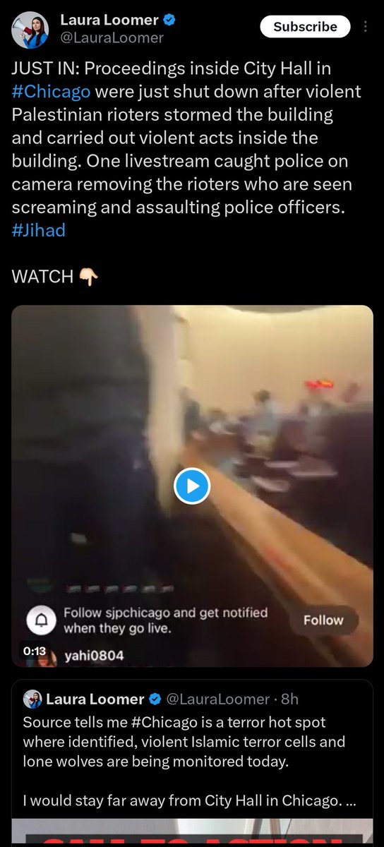 NaderDIssa's tweet photo. This of course is very dangerous fake news for anyone in Chicago who has seen this. Nobody stormed the building or carried out violent attacks.

Deleted my quote tweet with the same message to avoid amplifying disinformation https://t.co/4f50aaCHgv