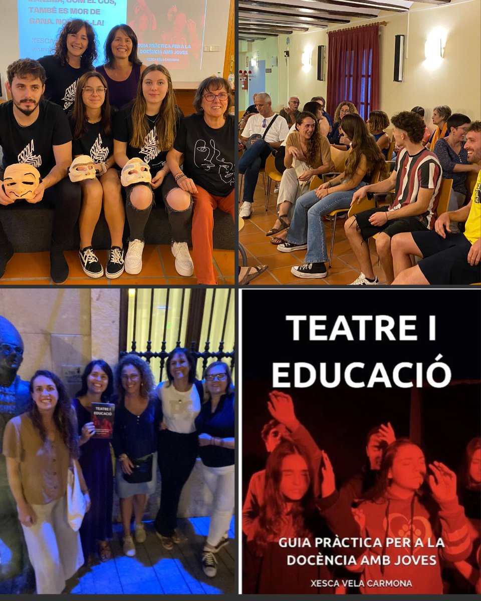 Quina presentació més bonica! Quin plaer estar rodejada de gent que m’estima! TEATRE I EDUCACIÓ: GUIA PRÀCTICA PER A LA DOCÈNCIA AMB JOVES amazon.es/dp/B0C91HCGK8?…