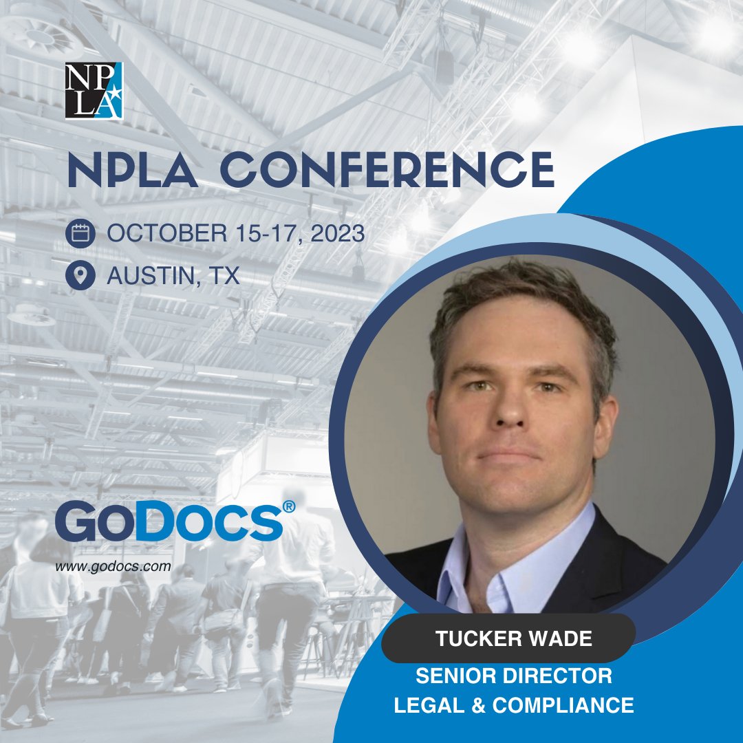 1GoDocs's tweet image. Don&apos;t miss the opportunity to connect with Tucker Wade, Senior Director of Legal and Compliance at GoDocs, during the NPLA Conference. Tucker leads our nationwide 50-state loan documentation compliance program!
godocs.com/npla-conferenc…
#privatelending #godocs #NPLAconference