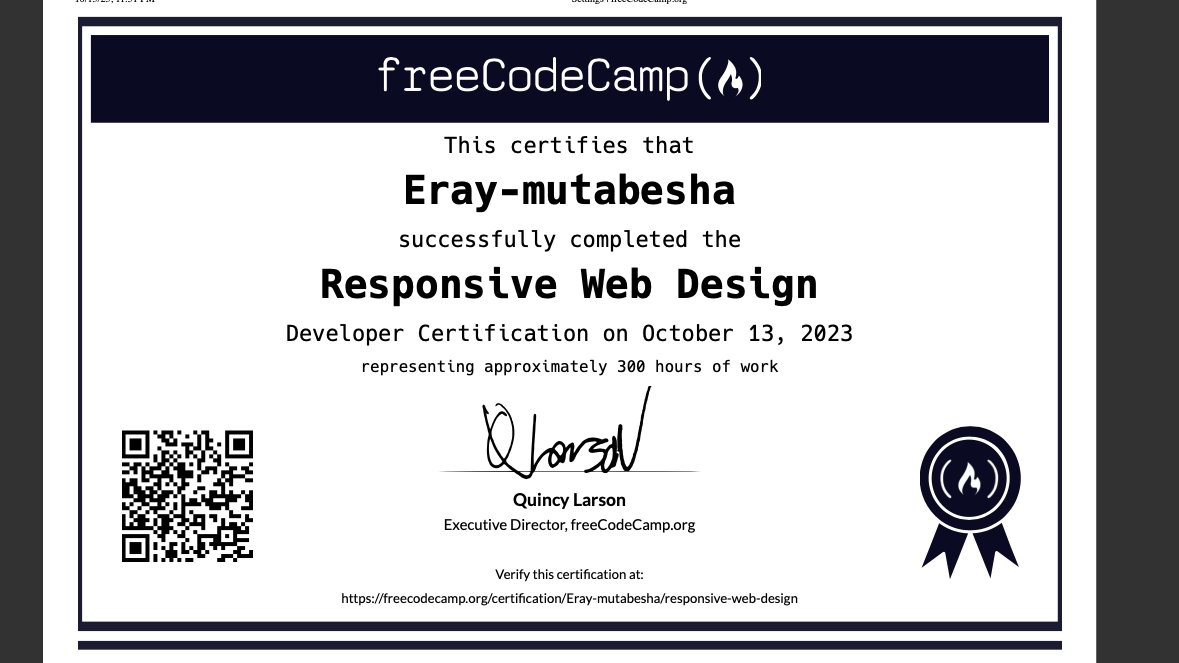 ErayMutabesha's tweet photo. very happy to share with you my certification that I obtained yesterday on @freeCodeCamp https://t.co/gq8ShthEjk
