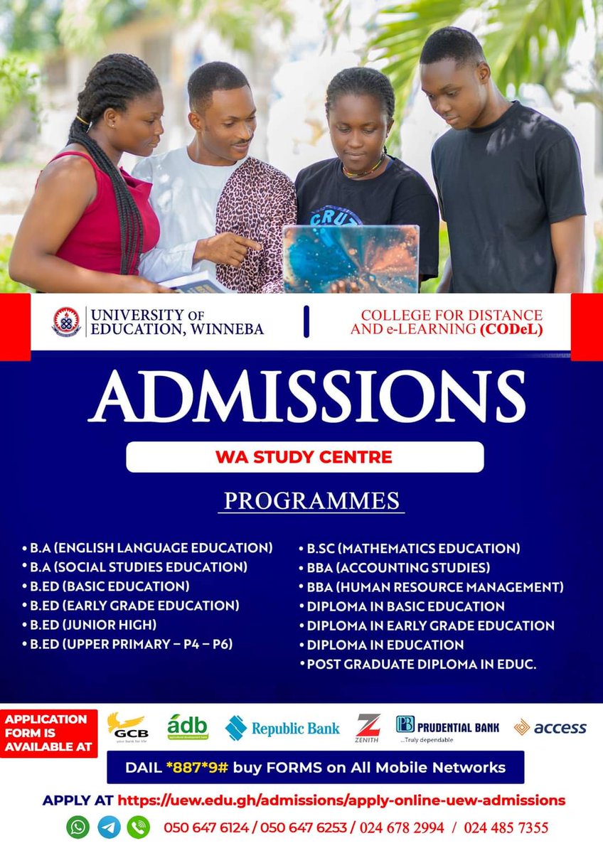 Applications are invited from qualified applicants for admission to the University of Education, Winneba for the 2023/2024 academic year.