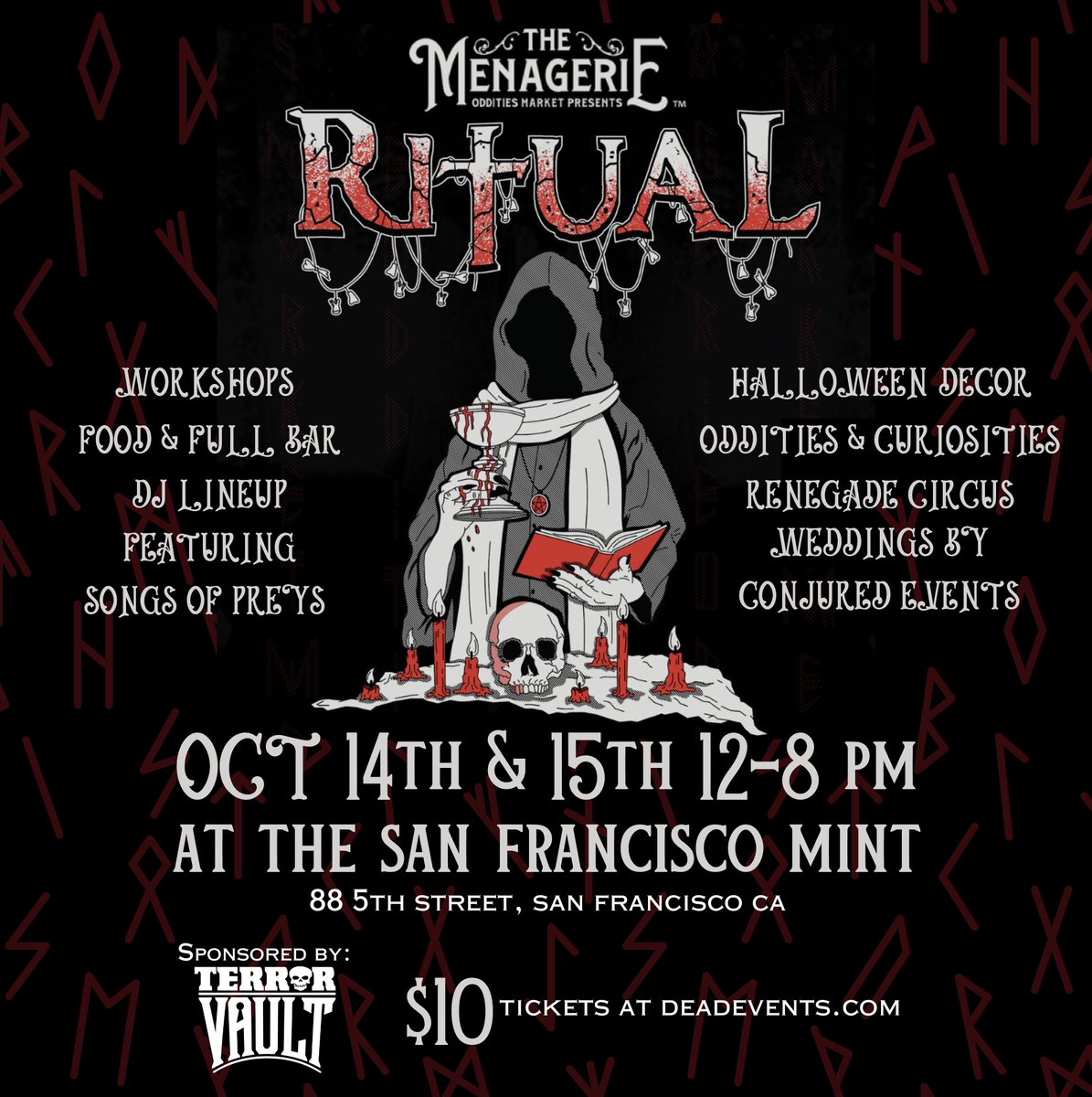 THIS WEEKEND! Get your tickets (only $10!) and come say hi and enjoy ALL the wonderful offerings at Ritual: A Halloween Art Market & Oddities Show presented by The Menagerie Oddities Market 🎃💀😱Tickets & info deadevents.com.

#themenagerieodditiesmarket #sfevents