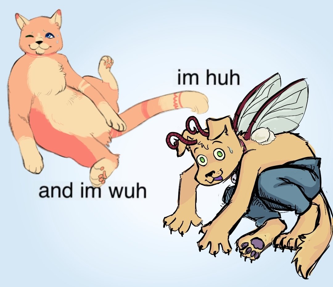 THE NOT COMPREHENDING BROTHERS!!!!!! collab with <a href="/srendarrsmercy/">KABOOM</a> I did LAST fursona friday and forgot to post here!😭