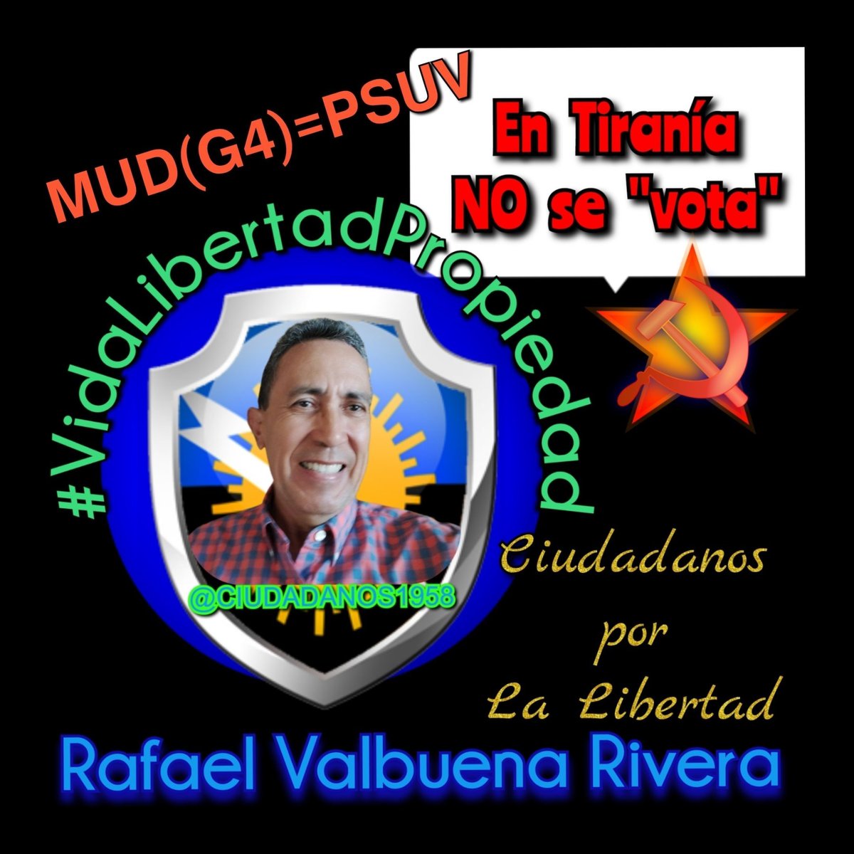 CIUDADANOS1958's tweet photo. El #22DeOct les daremos otra lección de ciudadanía al dejarles los centros de votación totalmente solos. La abstención es lo que más les duele a los falsos opositores y al tirano.
🇻🇪 #EnTiraníaNoSeVota el voto ni elige ni genera el cambio.
No te prestes a legitimar la tirania. https://t.co/5QMI0ghJf9