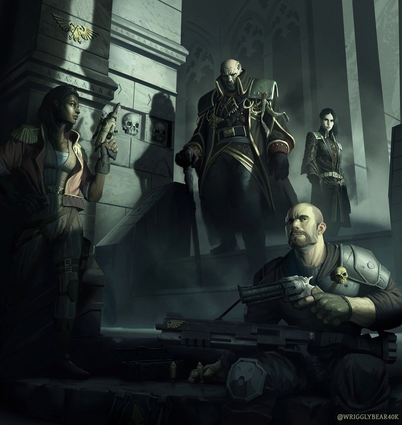 art_warhammer's tweet photo. Two very different but both really nice interpretations of Gregor Eisenhorn.  #warhammer40k #warhammer40000 #WarhammerArt https://t.co/SMDOVU3Wsb