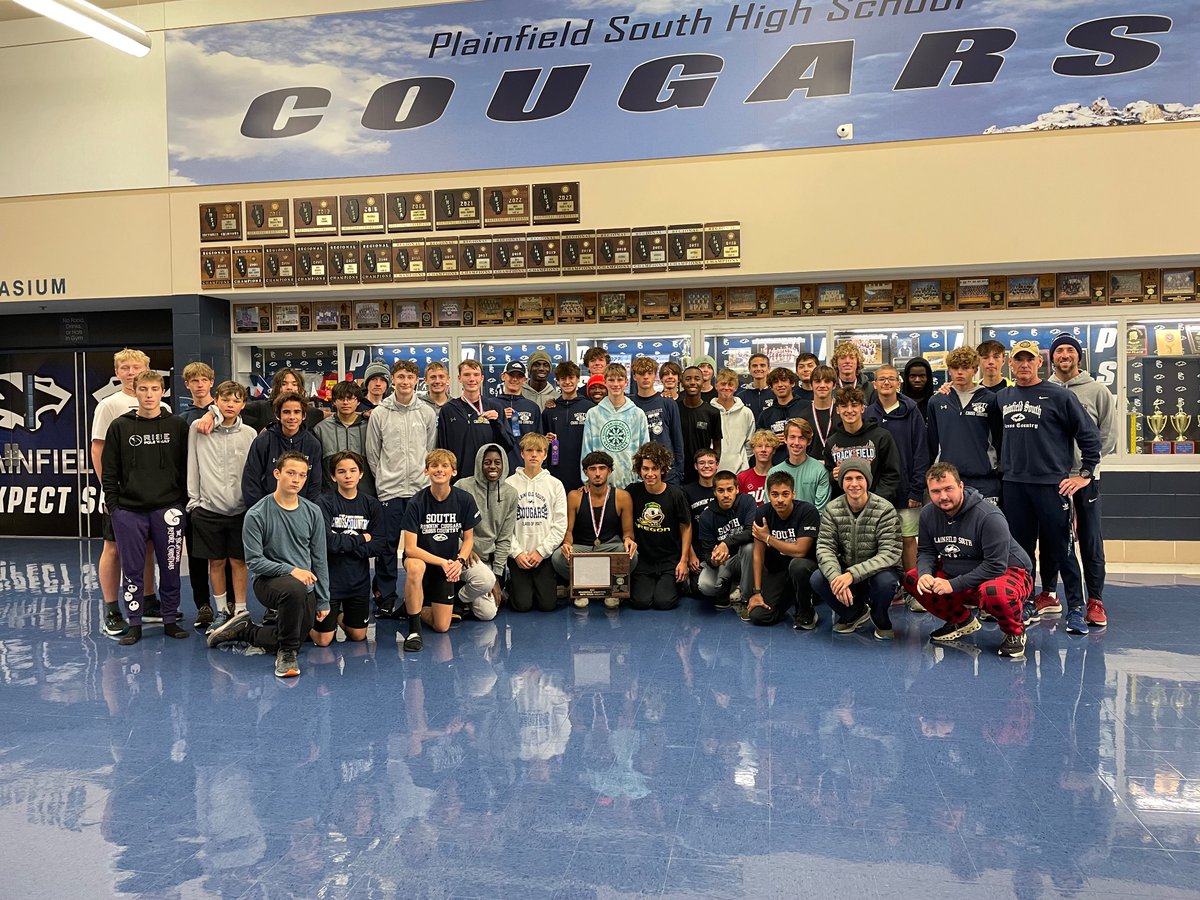 2023 Southwest Prairie Conference Cross Country Champions - The Plainfield South Runnin’ Cougars!!
#TheCRC #ChampionshipCharacter #PMA