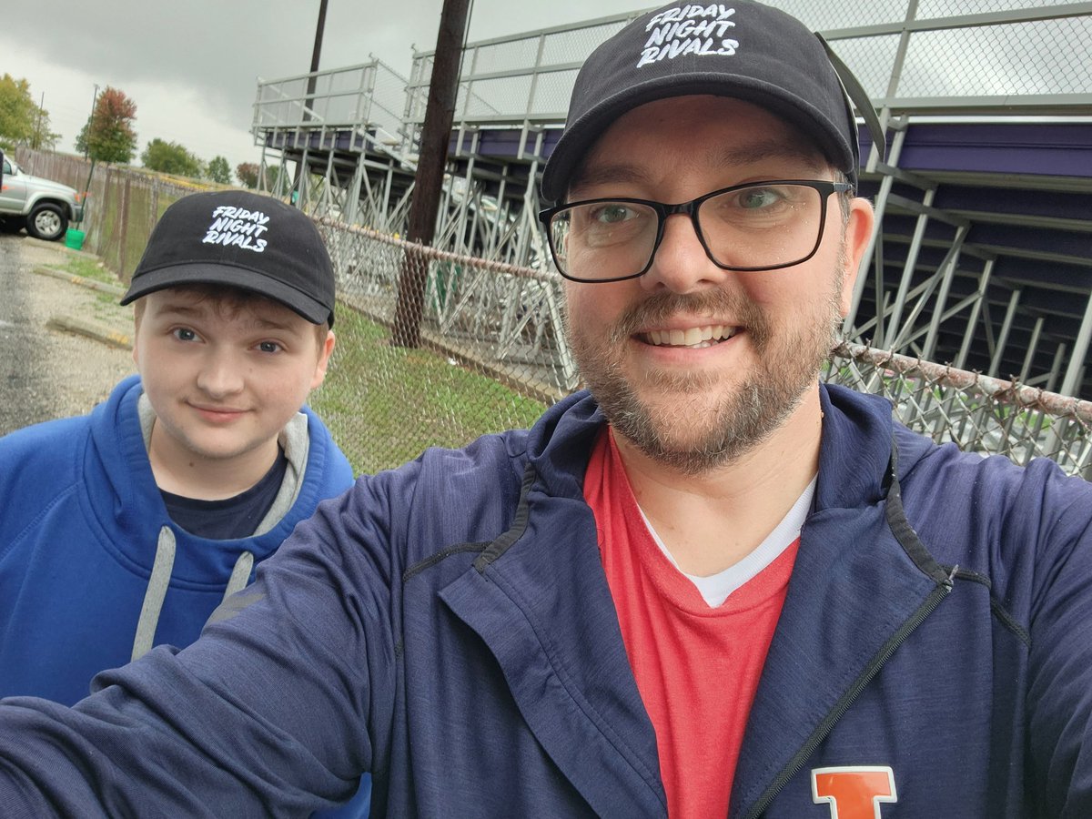 Feeling a touch swaggy with our new hats. #FridayNightRivals live in Taylorville tonight.