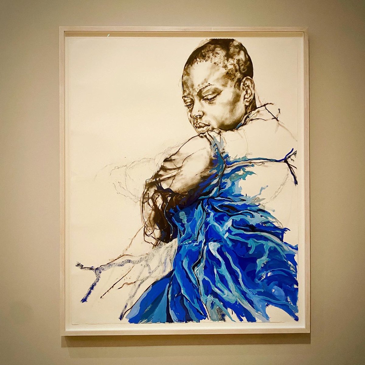 Claudette Johnson, ‘Presence’ at the Courtauld Gallery, London. Great to catch this essential exhibition during Frieze week #claudettejohnson #presence #britishart #courtauldgallery #courtauldinstituteofart @TheCourtauld