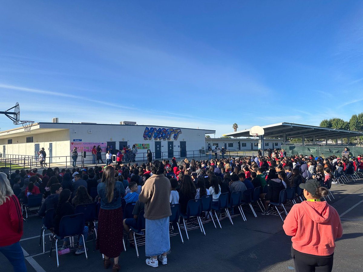 Today we had an assembly to dye Mr. Wilder’s hair purple since we were able to get to 100 PTA members at EHWLA! 👏🏼 

Mr. Wilder was a great sport as his hair was being dyed! 😊

Thank you to everyone who joined our school’s PTA! ¡Si se puede!