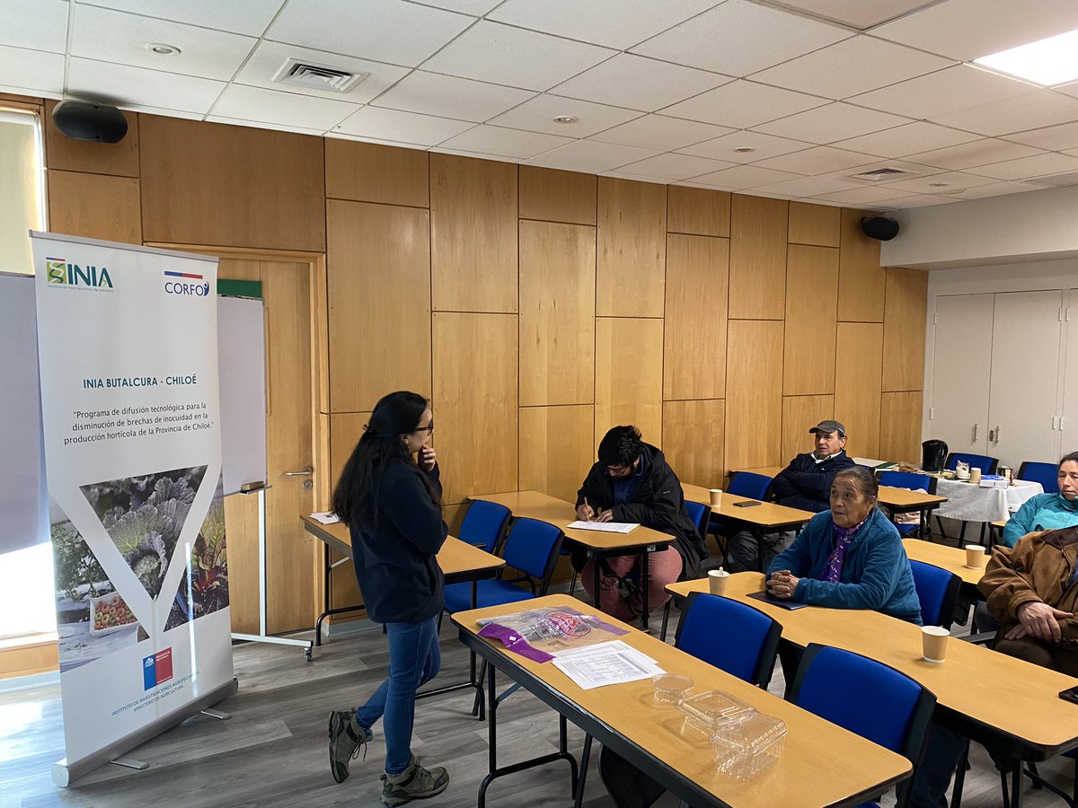 Terminamos un semana llena d actividades d transferencia tecnológica y capacitación en inocuidad agroalimentaria. Gracias a <a href="/CorfoLosLagos/">Corfo Los Lagos</a>, estamos ejecutando un PDT en temas de inocuidad dirigido a productores(as) hortícolas d #Chiloé. <a href="/iniachile/">INIA Chile</a> <a href="/inia_remehue/">INIA Remehue</a> <a href="/MinagriLosLagos/">Minagri Los Lagos</a>