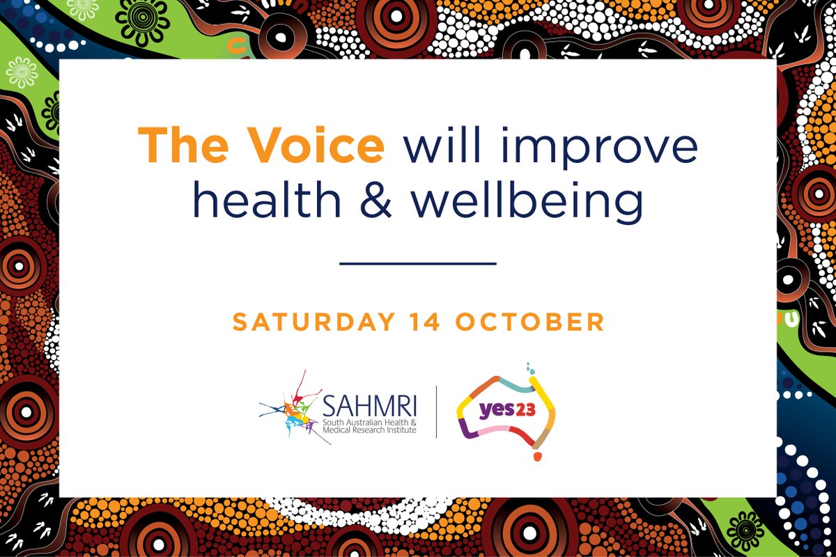 Today, Australia decides whether to acknowledge Aboriginal and Torres Strait Islander people in our Constitution. 

SAHMRI supports the Voice. When First Nations people have a say in research that affects them, tangible health benefits are achieved.

ow.ly/8m8T50PWiGq