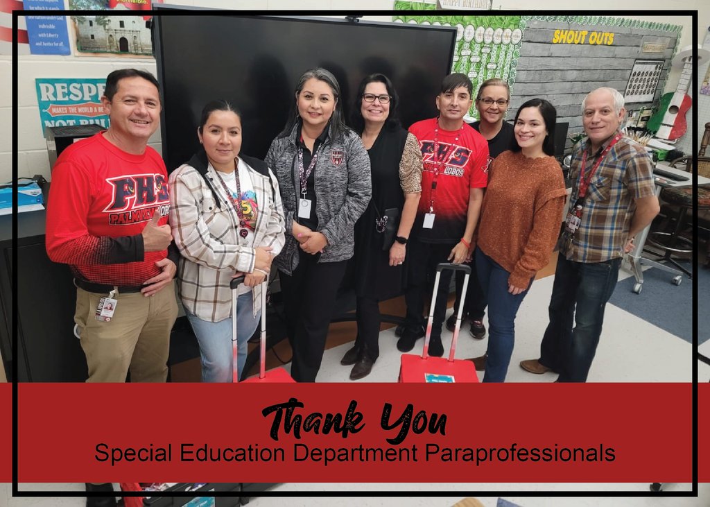 Our special education paraprofessionals received a gift in appreciation for all that they do.