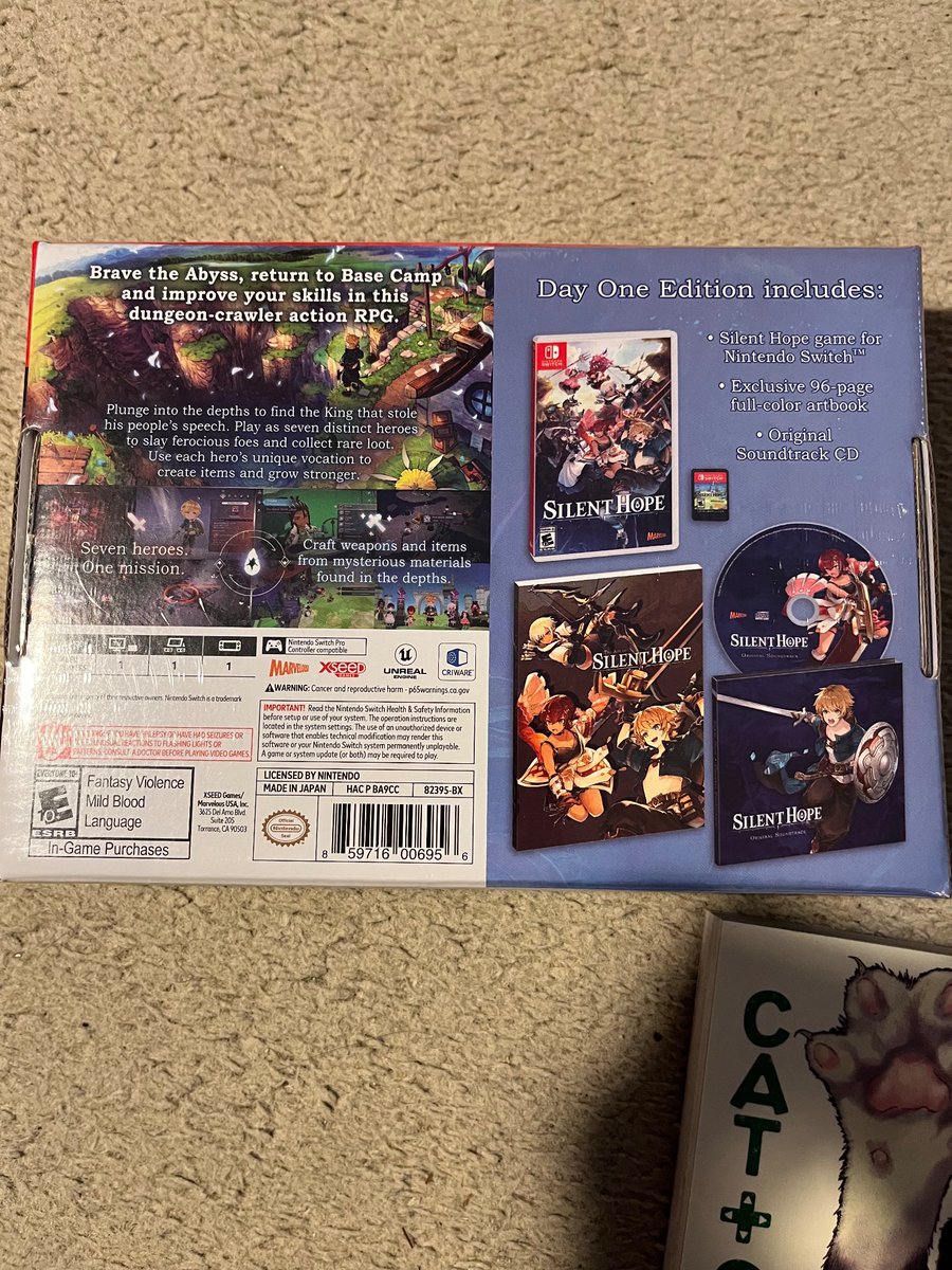 ItsEpicFailGuy's tweet photo. #switchcorps @JoshuaMFrench Along with picking up my preorder of Cat+Gamer Volume 3 I spotted Silent Hope Day 1 Edition at a good price. Had to pick it up obviously. https://t.co/mDDu8jLXjS