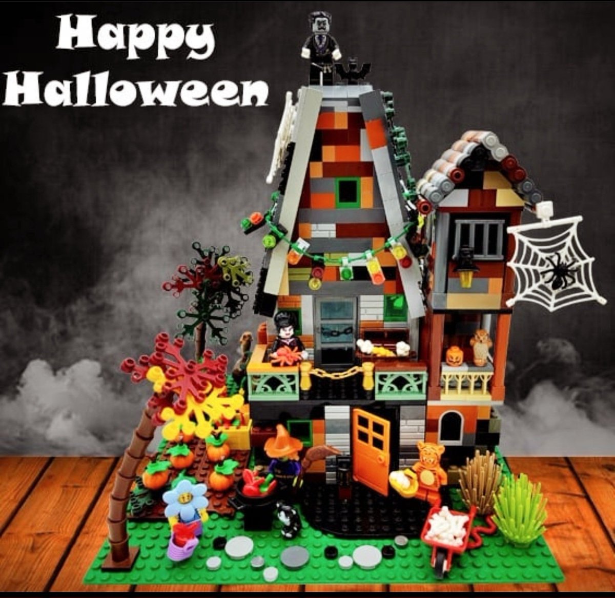 Flashback Friday to my first LEGO MOC! #LEGO #FlashbackFriday #Halloween #hauntedhouse