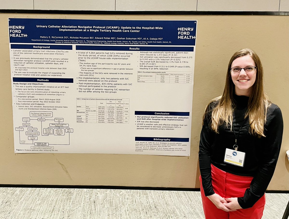 Mallory McCormick, DO (@m_mccormickdo) on Twitter photo Always grateful for the opportunity to present research and see familiar faces at <a href="/NCSAUA/">North Central Section AUA</a> ⭐️
<a href="/VattikutiUrol/">Vattikuti Urology Institute</a> <a href="/LoyolaUrology/">Loyola Urology</a> Always grateful for the opportunity to present research and see familiar faces at <a href="/NCSAUA/">North Central Section AUA</a> ⭐️
<a href="/VattikutiUrol/">Vattikuti Urology Institute</a> <a href="/LoyolaUrology/">Loyola Urology</a>