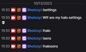 tiff3110_'s tweet photo. .@shotzzy is about to play a 2v2 halo tourney and he's in his chat typing commands for his halo sens 😭 https://t.co/NKHnseufs2