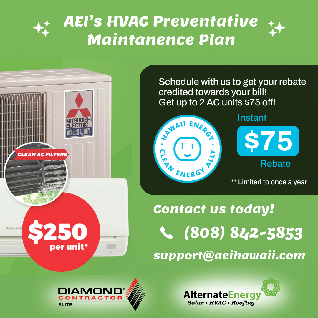 aeihawaii's tweet photo. What's more spooky than a ghost?...
...
Mold in your AC!
Get your AC serviced by us at Alternate Energy. We are a qualified Mitsubishi Electric Diamond Contractor.

#hawaii #oahu #solarenergy #oahulife #luckywelivehawaii #hawaiilife #mitsubishiac #accleaningoahu #actuneupoahu https://t.co/WRMtDfCLwl
