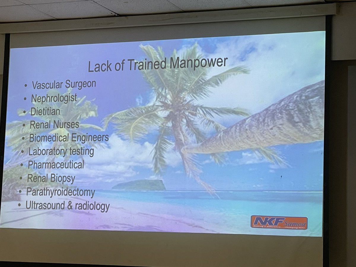 shilpa_jes's tweet photo. Incredible presentation from Christina highlighting challenges and solutions for #Kidneyfailure in #Samoa. A passionate cry for #Conservativecare to support dialysis alternatives but also understanding#EarlyDetectionSavesLives #FijiNephrologySymposium @ISNkidneycare https://t.co/BN5ERSF4Mz