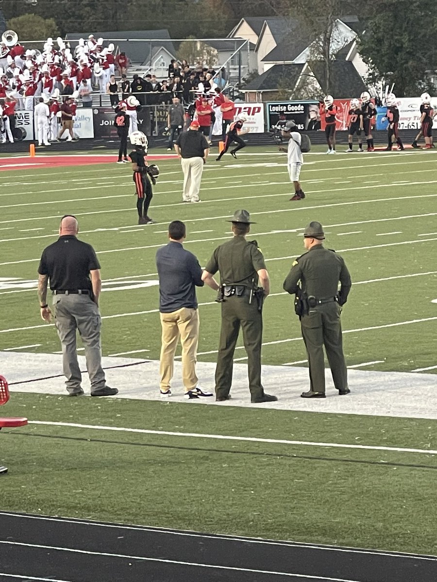 thefansviewWV's tweet photo. Neal Brown at the Hurricane-CM game! #wvprepfb https://t.co/zn2scy6bnt