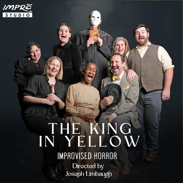 Can you see this, #elon? Because you can come, too! The King in Yellow: Improvised Horror! Directed by @overdroid! I'll be performing Oct 20, 21, & 28! Buying tickets ahead strongly advised, limited seating! improtheatre.com/event-details-…