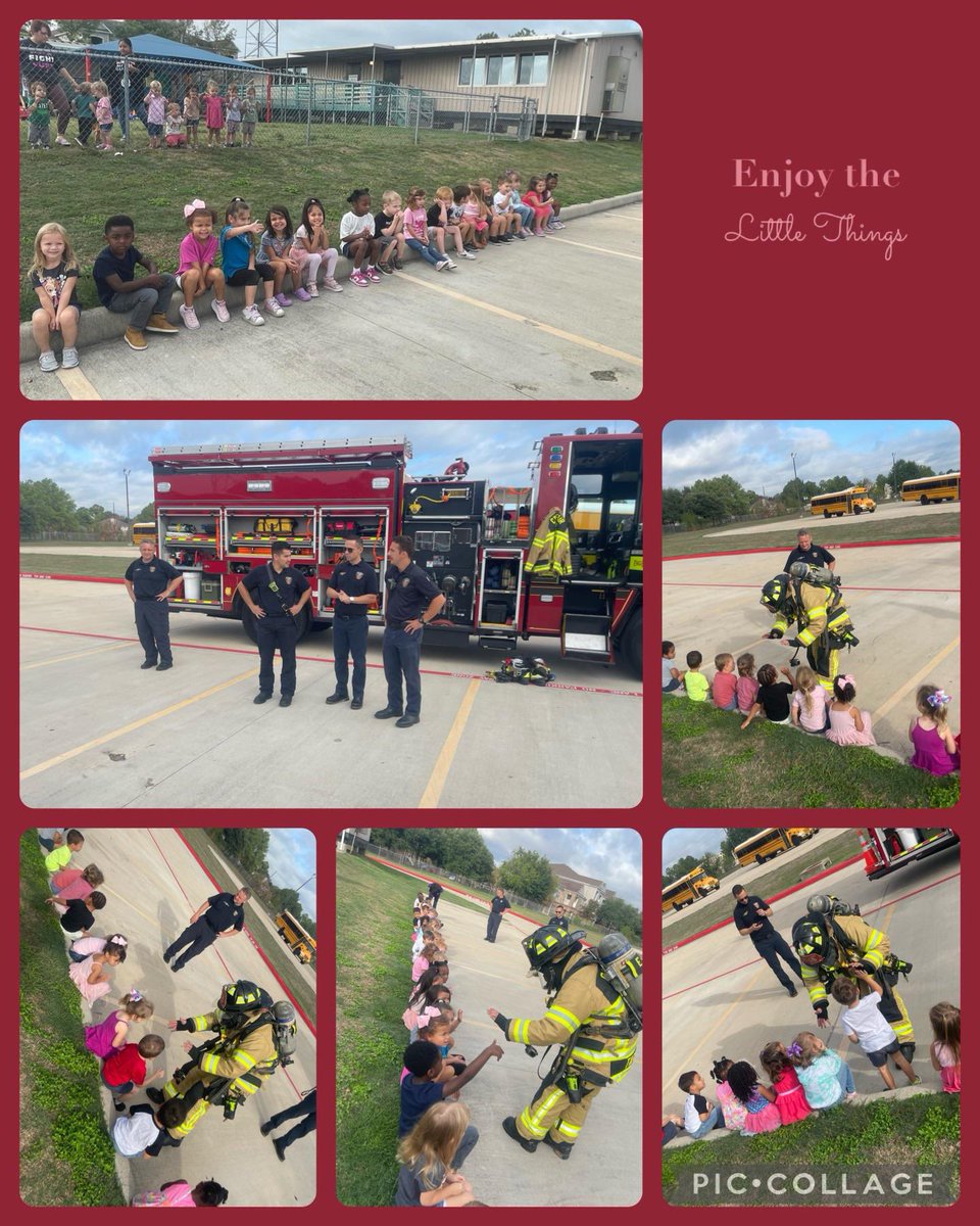 Fire Prevention Week @Barker_ELC! Thank you to the Cy Fair Fire Department for coming out and talking about fire safety with our littlest learners! #FirePreventionWeek #CFISDELCS #Barkerbunch #comejointhefun