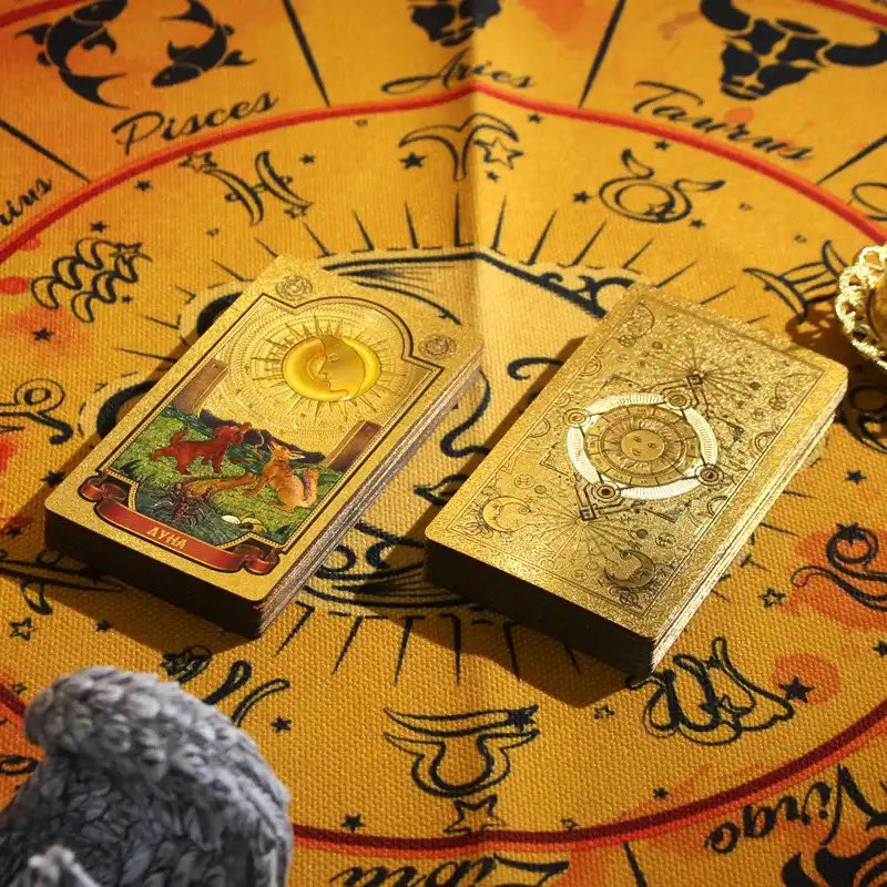 A Rider-Waite-Smith deck of PURE LIXURY 👑✨ Gold Foil deck’s on Sale! 

Be sure not to miss this sale, limited supply of cards with FREE SHIPPING. ✈️

Quick, get it here before our stock is sold! 👉 bit.ly/premium-gold-f…

#goldfoiltarot #tarot #riderwaitesmith