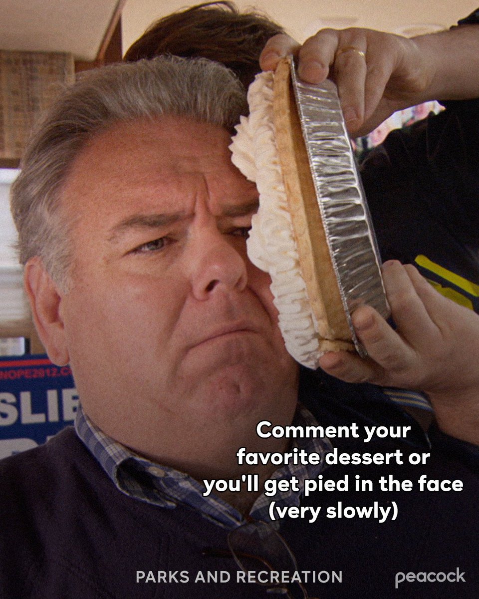 I'm bringing chain letters back in celebration of Friday the 13th 😏🥧 #ParksAndRec is streaming now on Peacock.