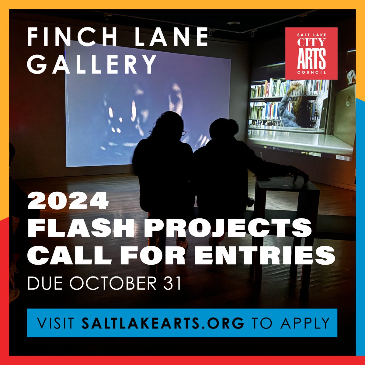SLC Arts Council’s Finch Lane Gallery is opening gallery spaces for short-term, interdisciplinary, community-oriented, and/or experimental projects. Closes Oct. 31.  saltlakearts.org/news/2024-finc… Views expressed in content from outside partners do not necessarily reflect views of UA&amp;M.