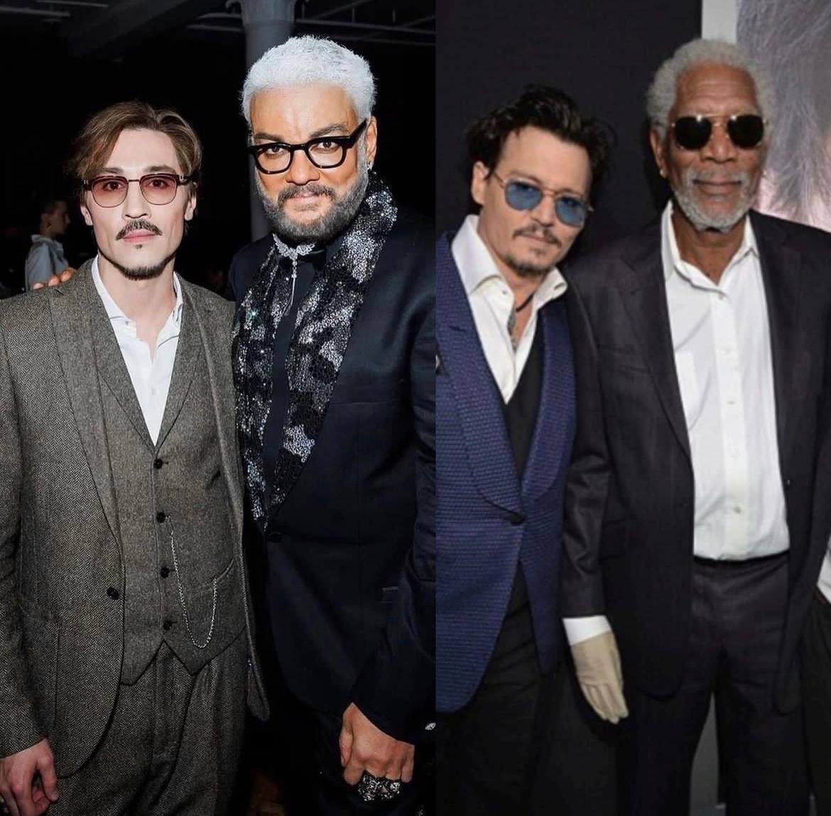 Даже образы полностью слизанные. Это Билан намекает, что он на Деппа похож? Про румына вообще молчу. Кем он только не был. Вообще здесь только Джонни нормальный чел.