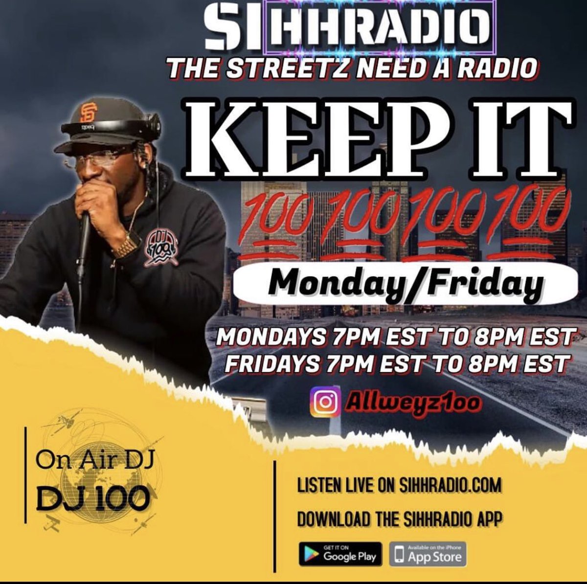allweyz1oo's tweet photo. IM LIVE ON THE RADIO RIGHT NOW‼️.

https://t.co/YNiOh4uMqY

TUNE IN‼️ https://t.co/vAhwJW8Rdt