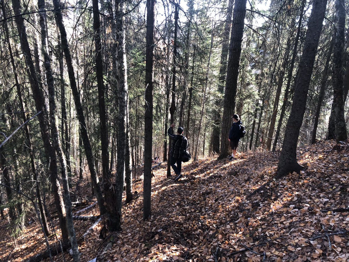 Proud of the Sr PBL class for trekking 10km to Shane Lake!