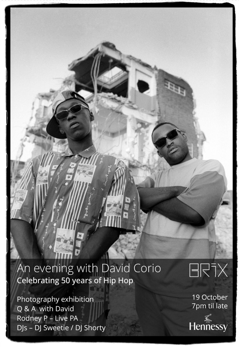 David Corio at BRIX 

RSVP - Michael@brixldn.com