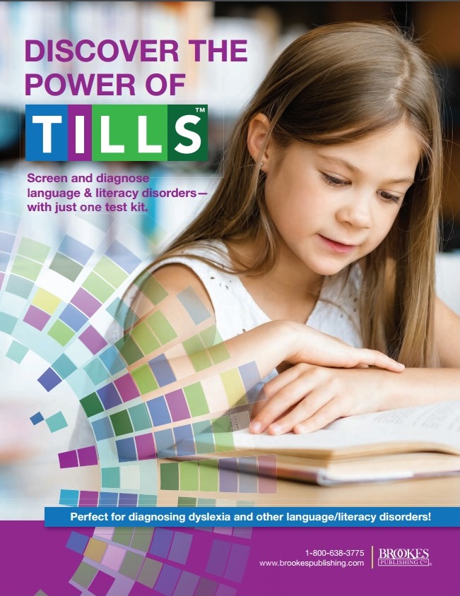 BrookesPubCo's tweet photo. Download a 28-page sampler of the TILLS #language &amp; literacy assessment: https://t.co/OcabXQ8zbx 
#dyslexia #ldchat #slpeeps https://t.co/PQvSK2yE3u
