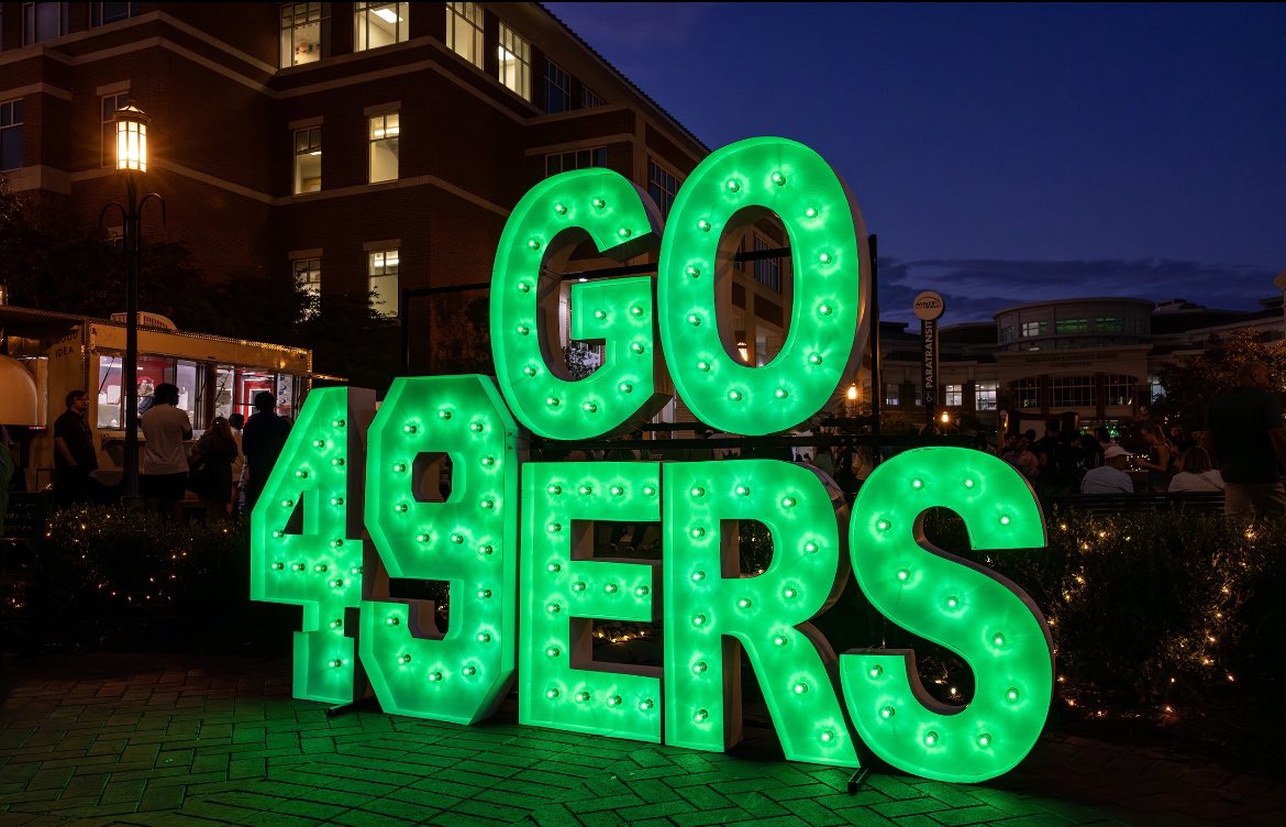rchoneyman's tweet photo. A good look for @unccharlotte on the eve of our homecoming game vs Navy and the conclusion to #NinerNationWeek. https://t.co/sqDuY0p5Aq