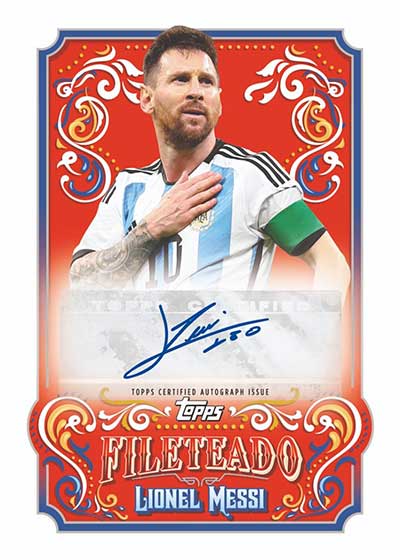 2023 Topps Argentina FILETEADO メッシ /25