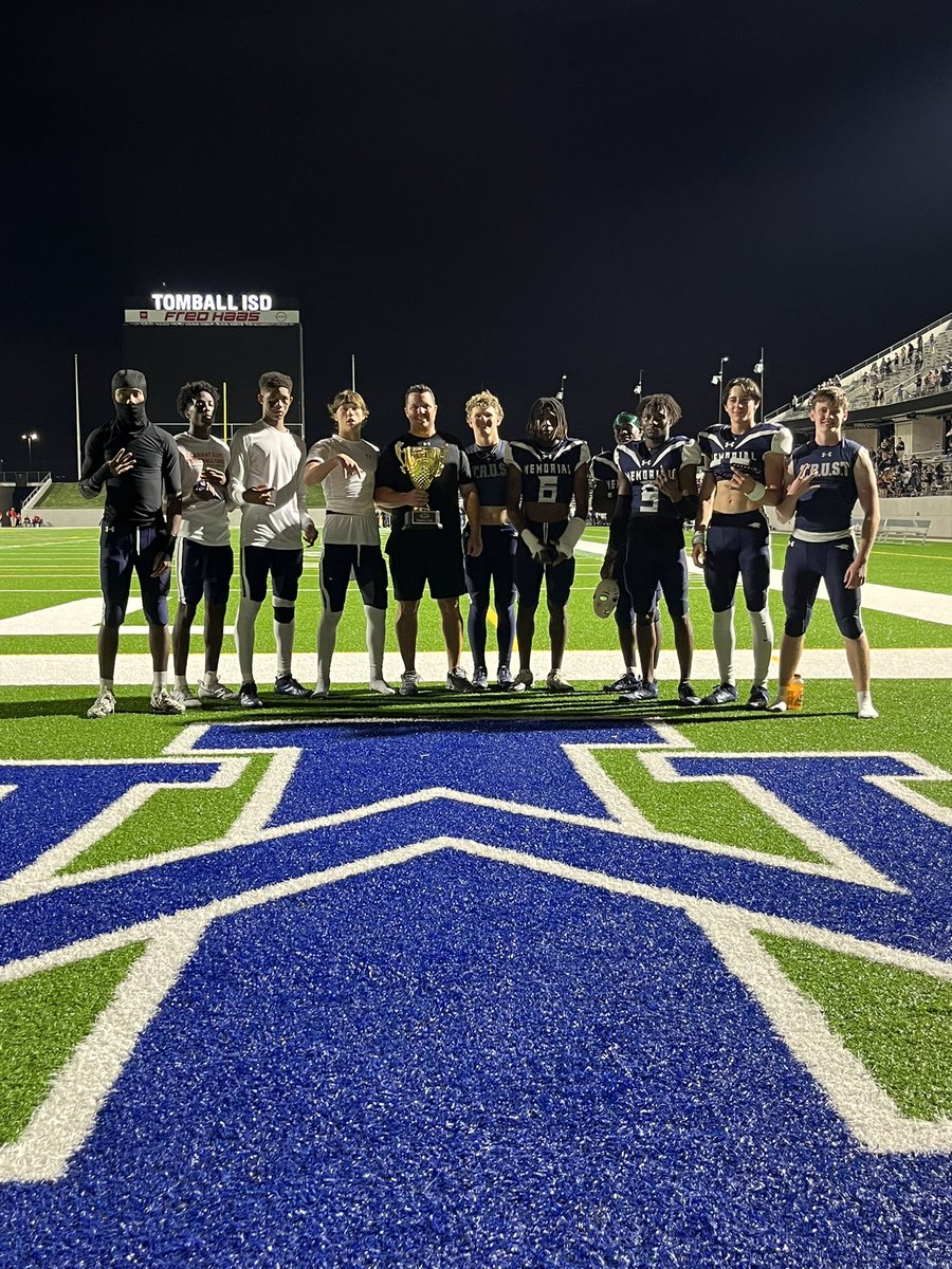 Bryan_Hornsby's tweet photo. Couldn’t be any prouder of these guys. We ask them to run the toughest coverage there is for every play every game and they never back down. Great win tonight over the crosstown team. Wouldn’t want to go into battle with anyone else. @Football_TMHS #DBKA #CanesCupChamps https://t.co/0gzPO6G62K