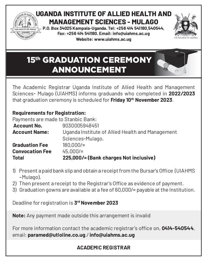 UIAHMS 15th Grad🎓🎉