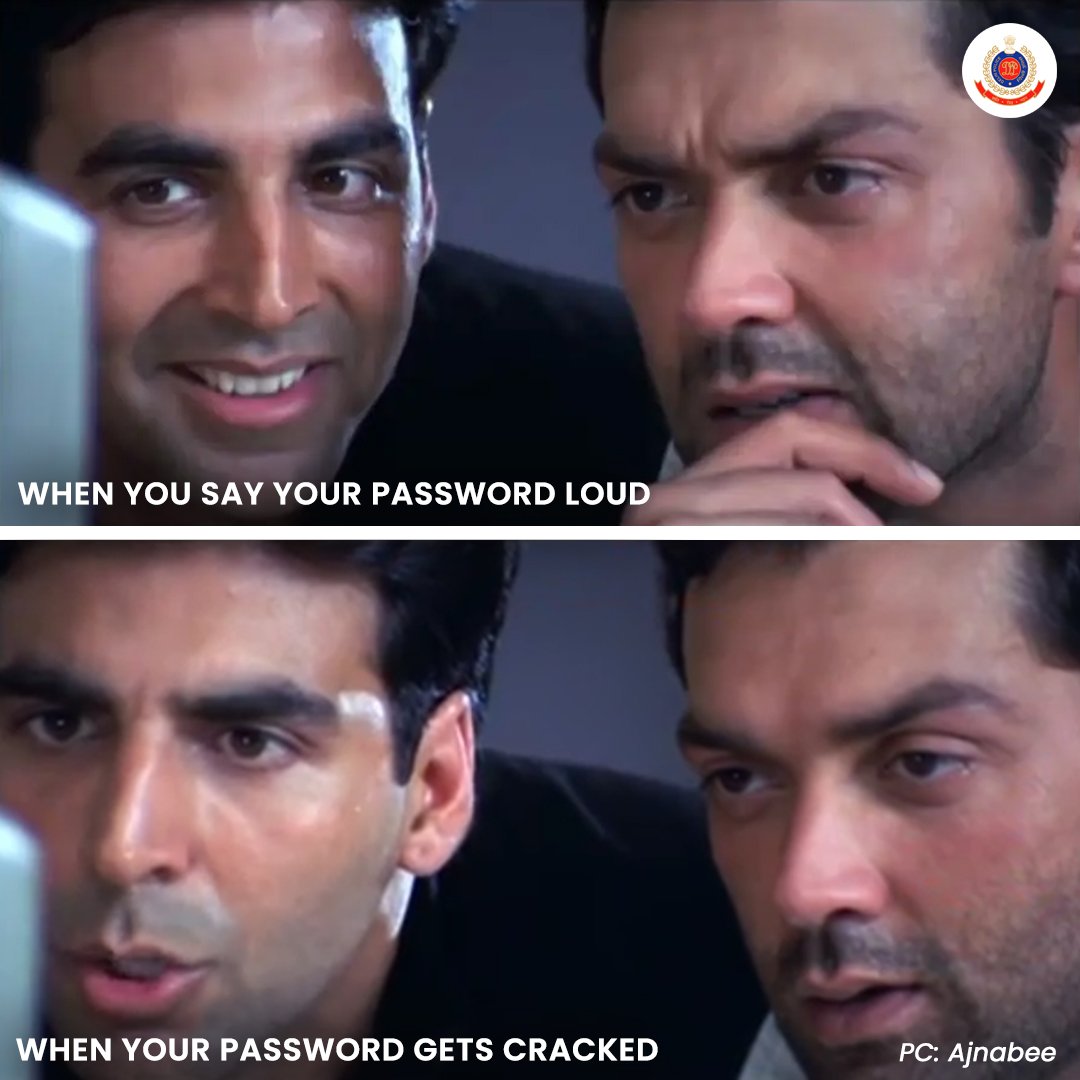 When EVERYTHING IS PLANNED, except a STRONG PASSWORD!

#CyberSafety

@DCP_CCC_Delhi
@Cyberdost