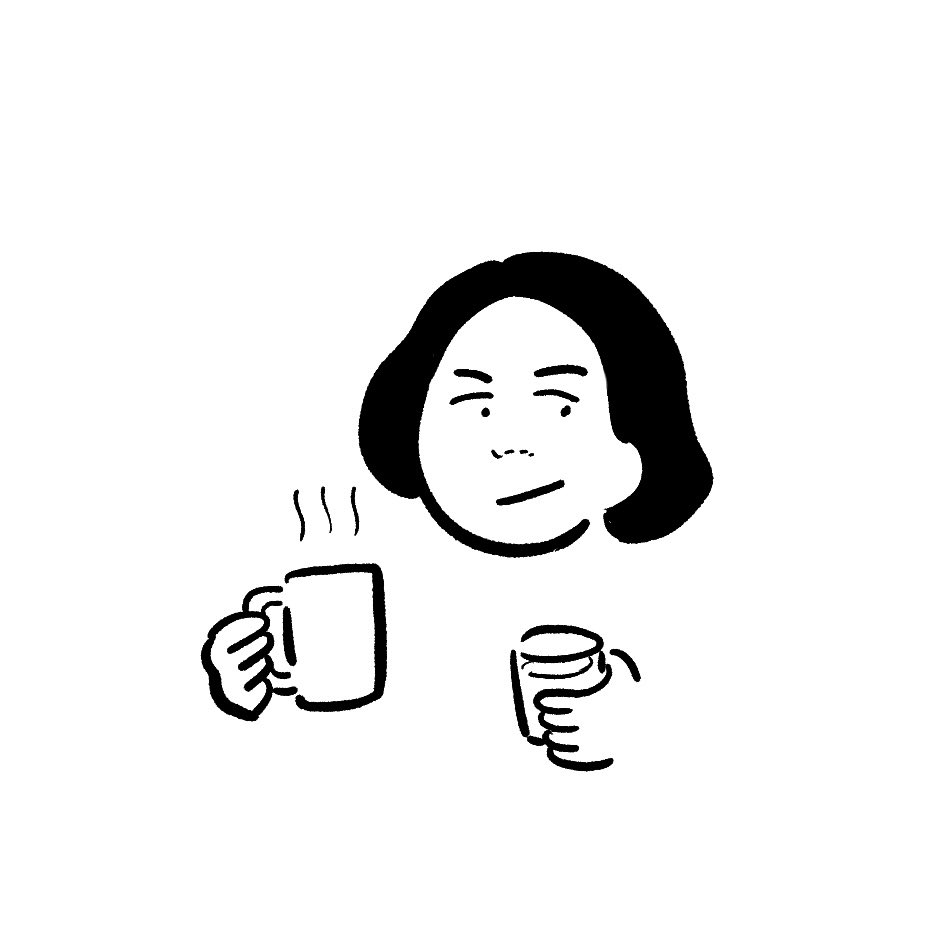 今日はホットコーヒーと冷たい牛乳です。飲み物の微調整に感じるAutumn 
