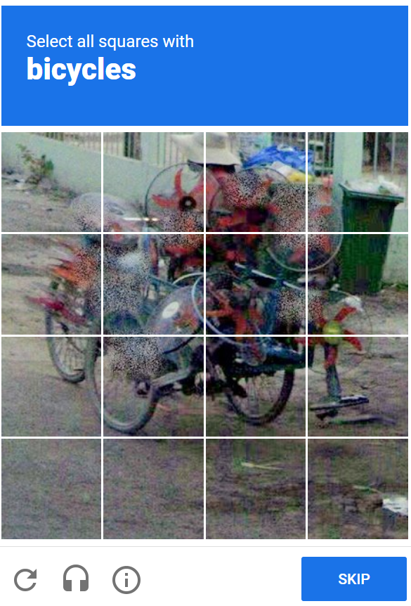 attackresearch's tweet photo. Quick question, whose idea was it to use AI generated art to decide if I'm a human enough to log into a game and blow up spaceships?  I just wanna talk.  Promise.
#ArtificialInteligence #wegottagoback #captchafail #supernextgentech https://t.co/QbwluTwxaw