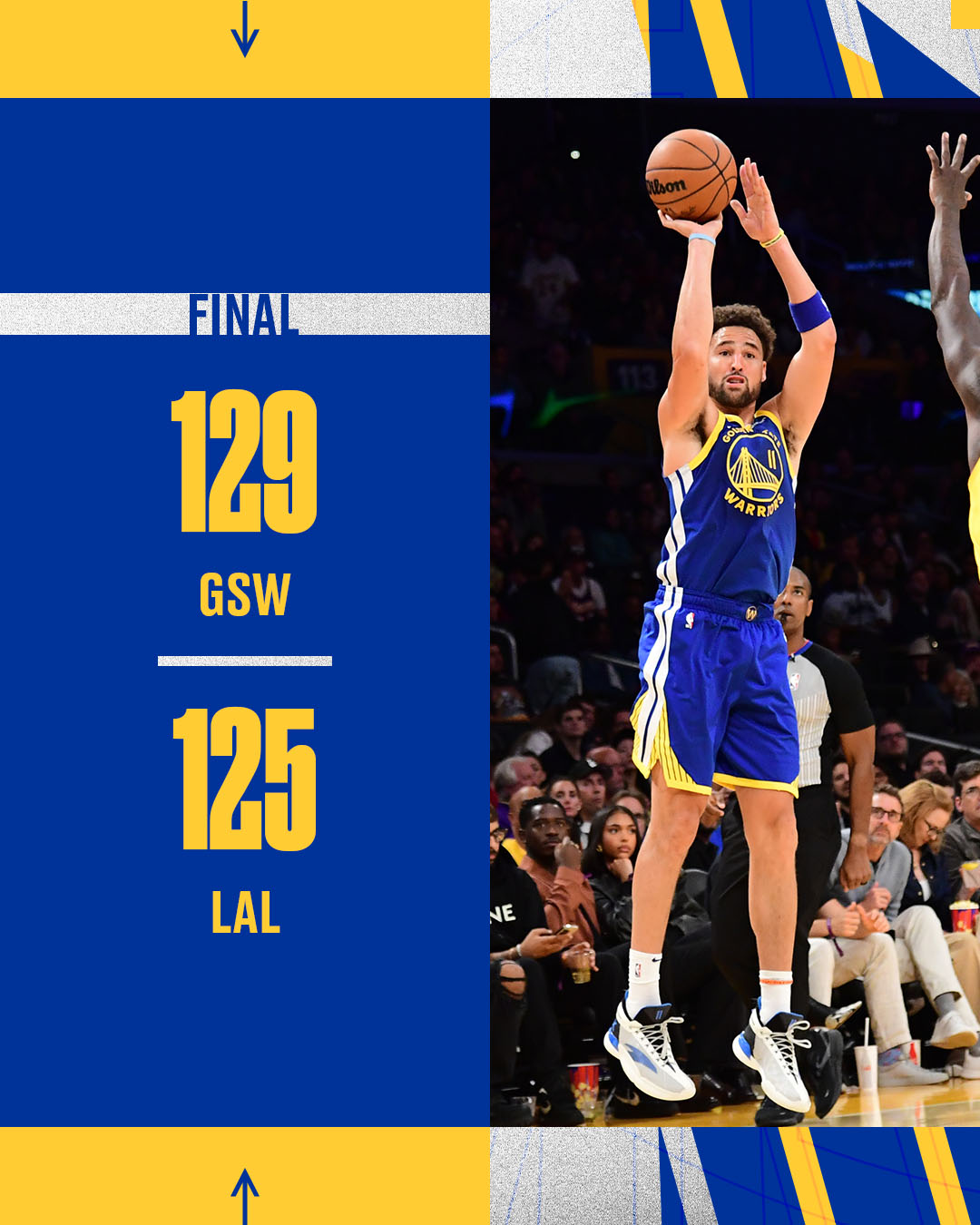 Golden State Warriors on X: Final from L.A.