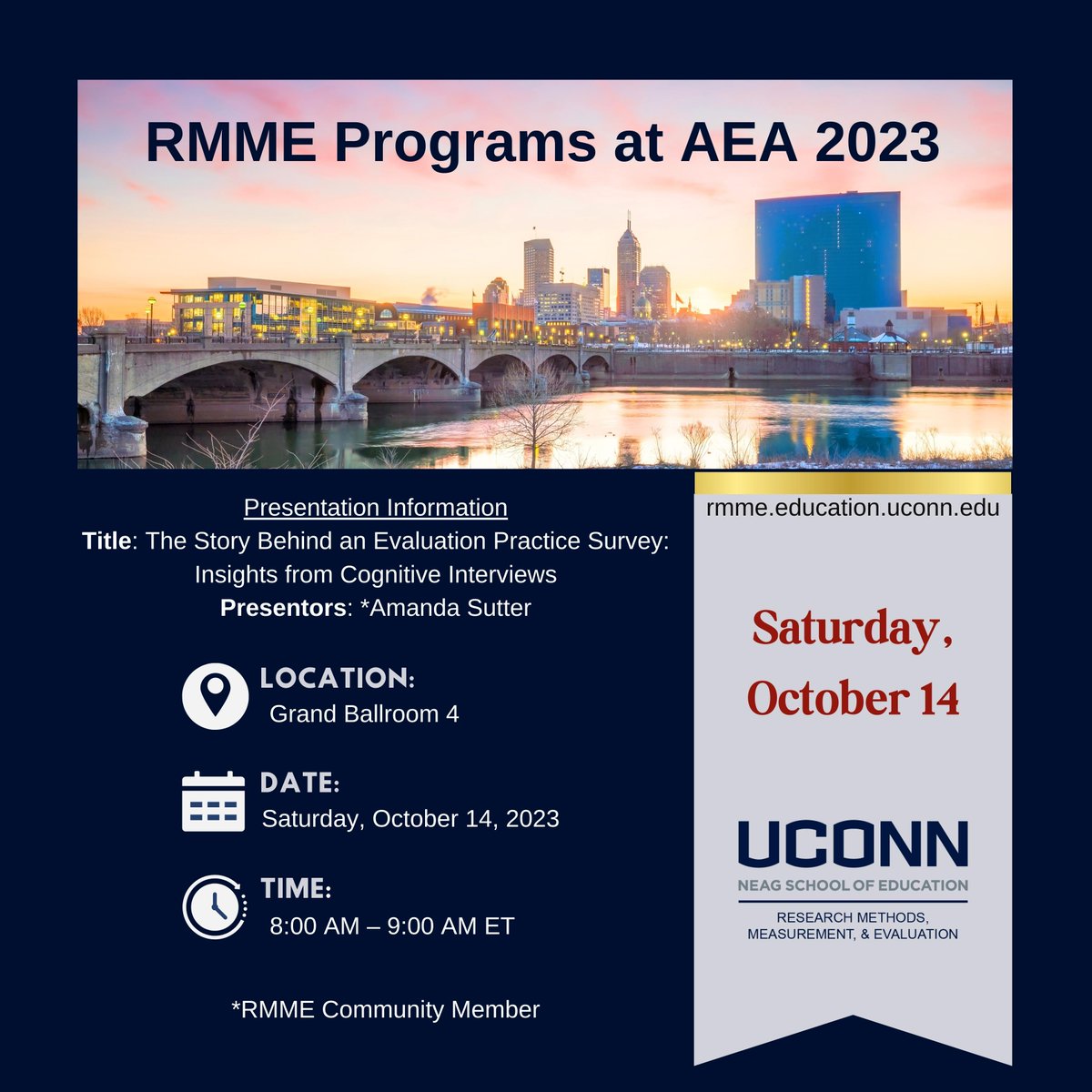 UConn_RMME's tweet image. Participating in #Eval23? Join this session with RMME Community Member, Amanda Sutter!

rmme.education.uconn.edu
#UConn #Online #Research #Methods #Measurement #Evaluation
@allsutter