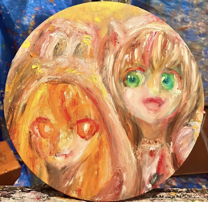 #桐生コ個展4 まで残り6日 ①*前回、残り1週間と言ってましたが、僕の展示作業まで残り1週間でしたアロココ イオココリスココ HOLOTALL※桐生コ個展4で飾る絵のみです。買い手の方から送られて来る絵は除いております 