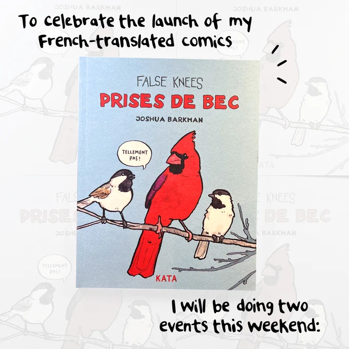Hey if you live in Montreal or Sherbrooke, come on out and see me! 