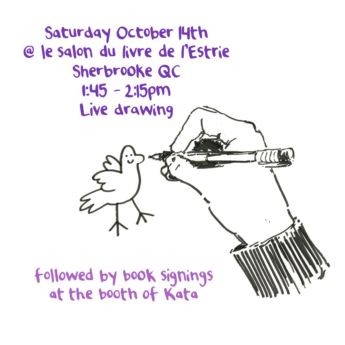 Hey if you live in Montreal or Sherbrooke, come on out and see me! 