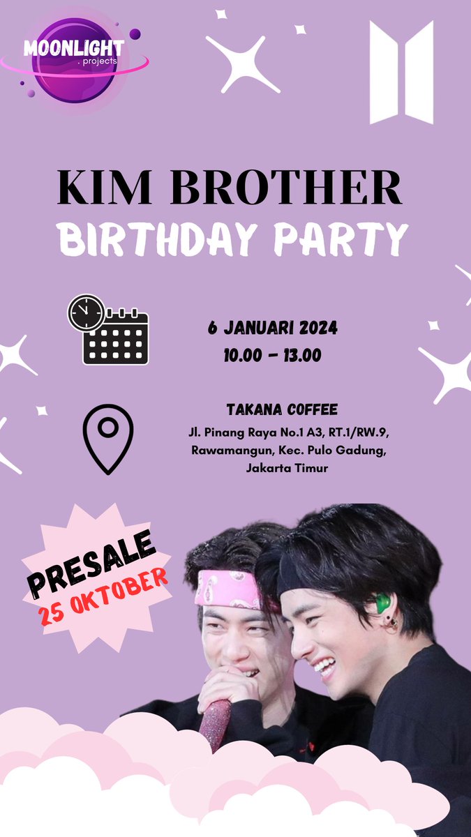moonlightt_proj's tweet photo. Pantengin terus untuk presale tiketnya ya amyyy 

#army #bts #btsarmy https://t.co/DCNvtGCp3o