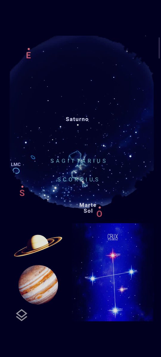 Grupo de astronomia da UFMG apresenta:
✨ Efemérides do dia 13/10/23 ✨

Acrux ou estrela de Magalhães, é a estrela mais brilhante da constelação de Crux e está magnífica no céu. Jupiter e Saturno continuam dando um show no céu!