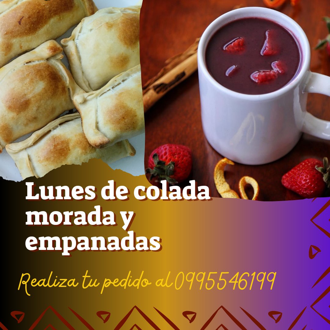 Amable recordatorio para que hagan sus pedidos y no se queden sin probar nuestra deliciosa colada morada. Entregas el día lunes $7 el litro. 0995546199 #Quito