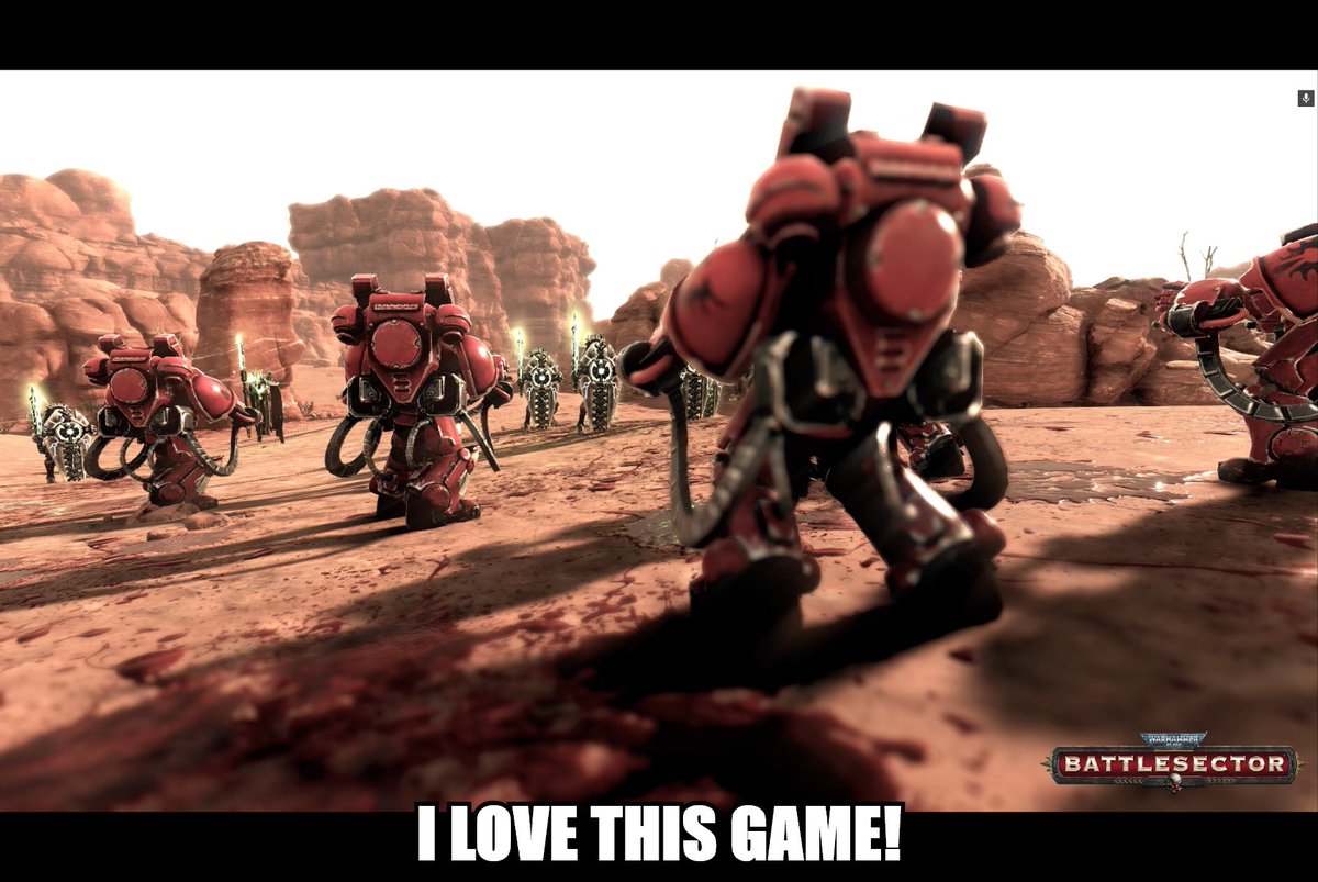 <a href="/blacklabgames/">Black Lab Games 🩸</a> #Battlesector is probably the best 40K video game since the original 'Dawn of War'. This is a solid gaming experience w/ great mechanics &amp; loving attention to detail. I only have one complaint: I NEED THE IMPERIAL GUARD! 😄Otherwise, well done! o7 #warhammer40k