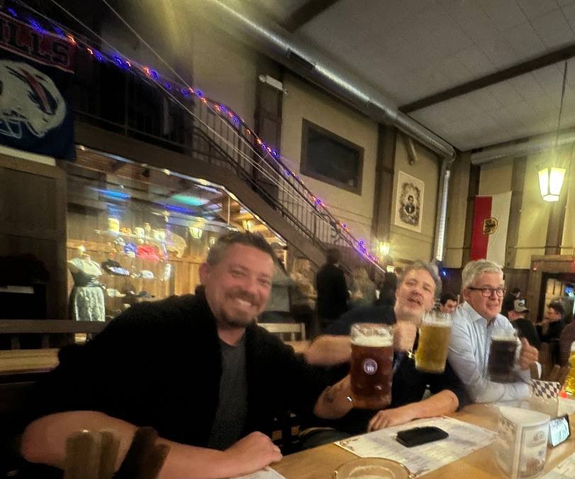 RBCurlingTeam's tweet photo. Team building at a German bierhaus in Buffalo. https://t.co/dgxMENop6u